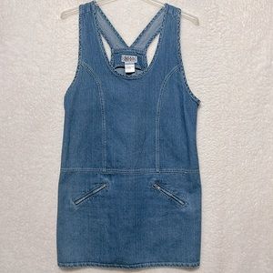 Vintage Bill Blass jeans denim jumper overall dress size large